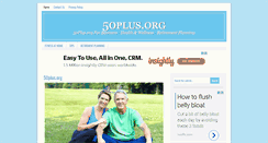 Desktop Screenshot of 50plus.org